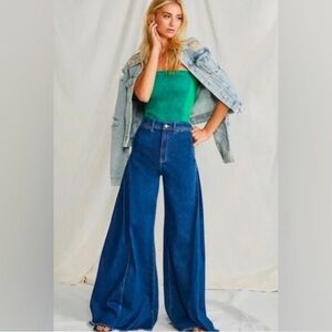 We the Free Wide Leg High Rise Jeans